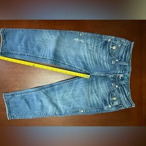 Sang real 27 woman’s jeans sexy Beachy rare‎ capris distressed